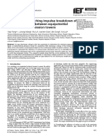 Modelling For Switching Impulse Breakdown of Live