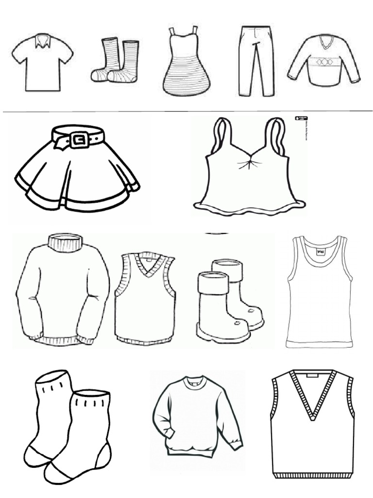 Dibujos Prendas de Vestir | PDF
