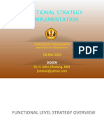 Functional Strategy Implementation