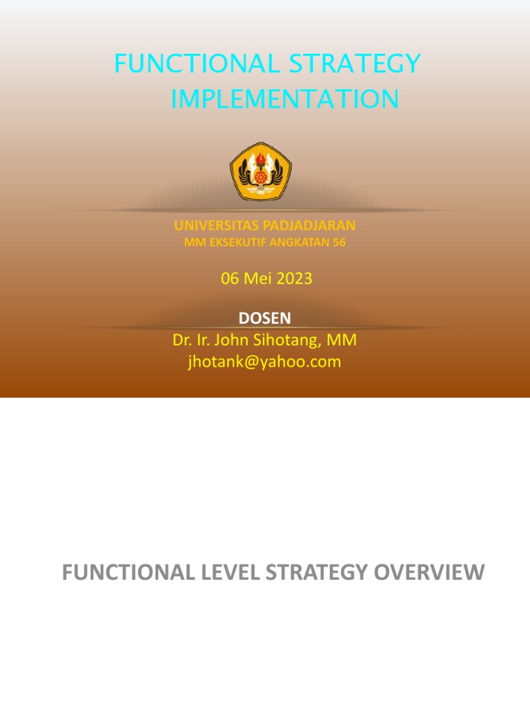 Functional Strategy Implementation | PDF | Capital Structure | Investing