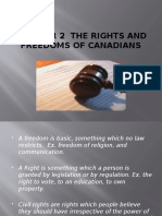 Chapter 2 The Rights and Freedoms of Canadians
