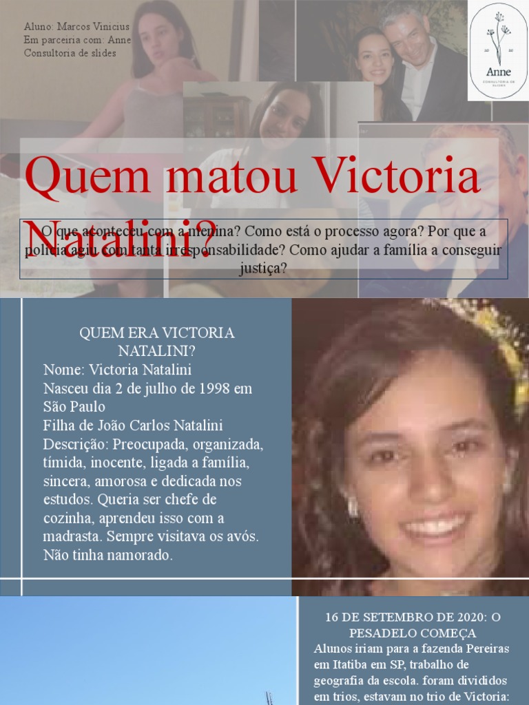 O CASO DE VICTORIA NATALINI (Marcus) | PDF | Ciências Sociais | Bem-estar