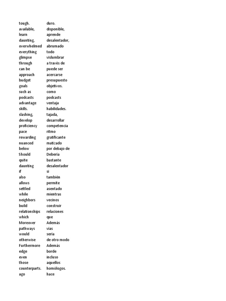 Palbras en Ingles PDF