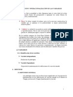 Conceptuación y Operacionalización de Las Variables