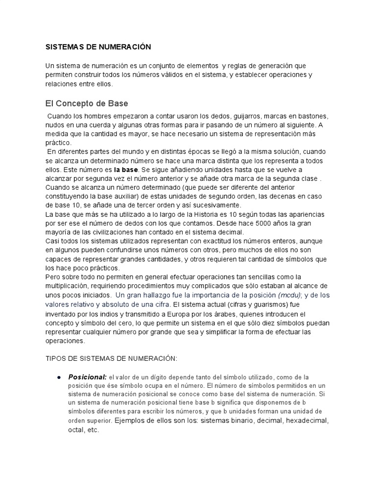 Sistemas de Numeración PDF