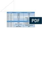 Organização Do Tempo de Estudo