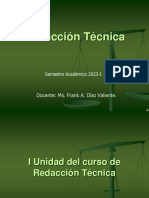 Curso de Redacción Técnica 2023 - UNTUMBES