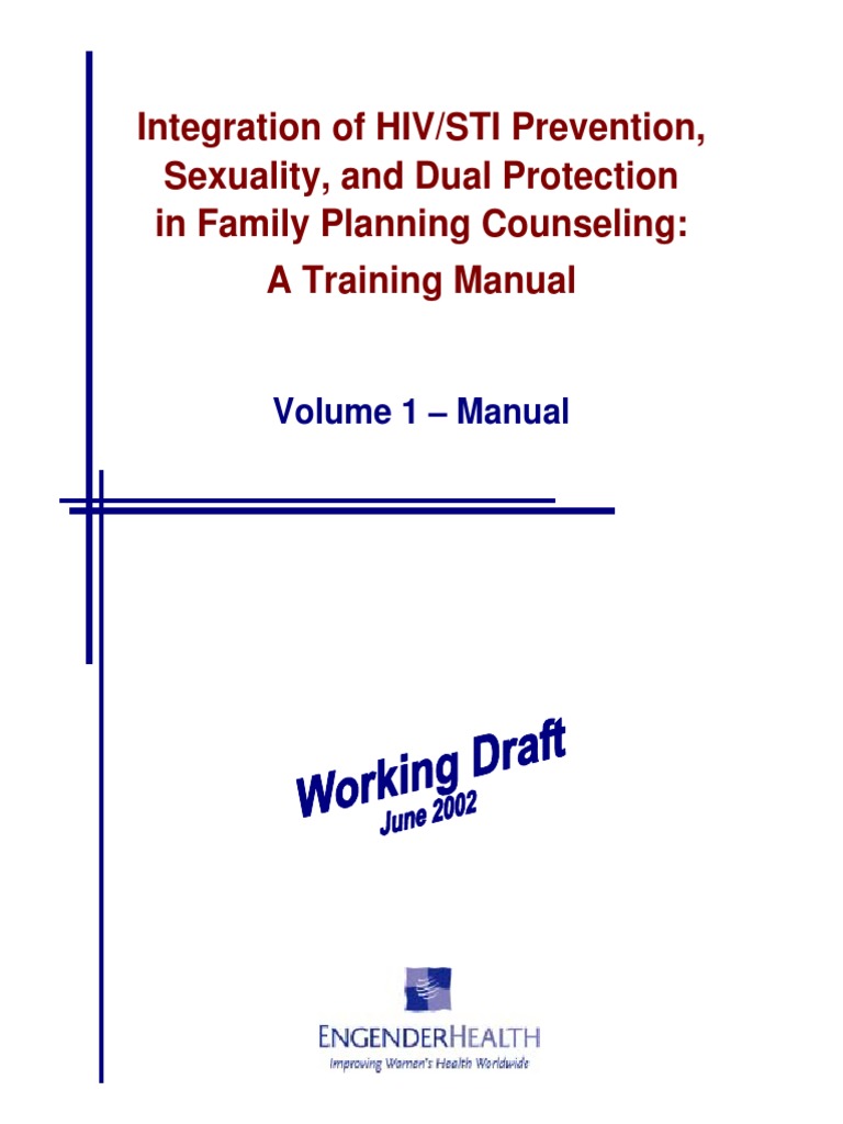 Training ManualIntegration of HIVSTI Prevention in Family Planning