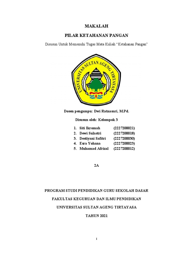 Pilar Ketahanan Pangan dan Pemanfaatannya | PDF | Kesehatan Holistik