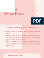 Survey of African Poems