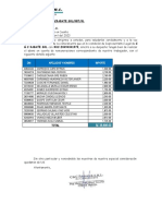 Carta N. e Enero