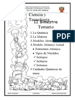 Temarios Ciencia - 2° Sec. 2023