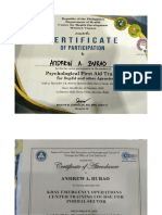6.2 Certificates of Participation