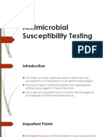 Antimicrobial Susceptibility Testing