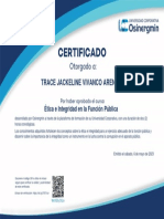 Certificado-Tica e Integridad en La Funcin Pblica
