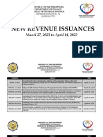 BIR Issuances From March 27 To April 14, 2023
