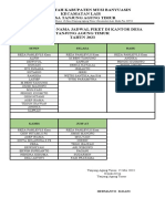 Daftar Piket Baru