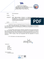 PNP Memorandum Circular Re Revised Guidelines and Procedures in The Disposal of PNP Ppe and The Disposition of The Income Derived Therefrom Dated May 22, 2023