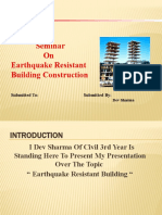 Earthquake Resistent Building Construction