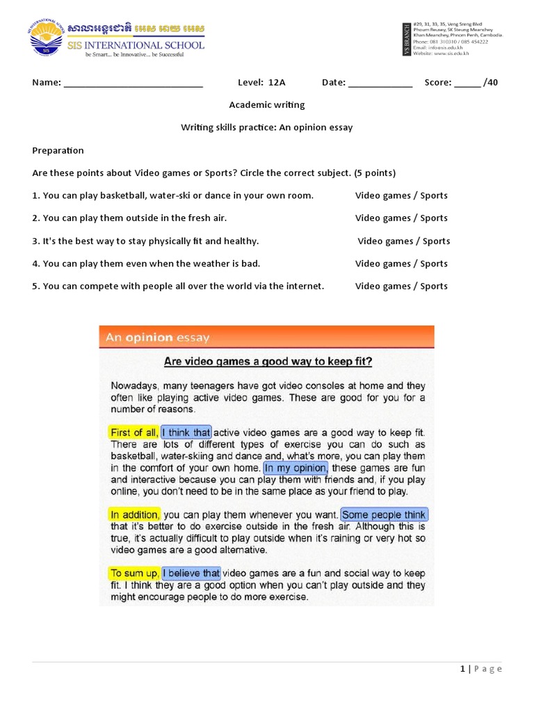 college writing from paragraph to essay answer key