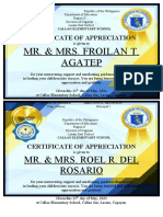 Certificate of Appreciation