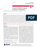 The Biology and Role of CD44 in Cancer Progression: Therapeutic Implications