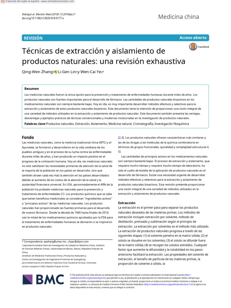 Techniques For Extraction and Isolation of Natural Products - A ...