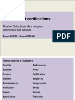 1 Bilan Evaluation Et Certifications