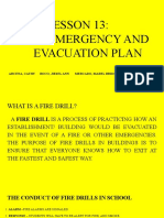 Lesson 13 Fire Emergency and Evacuation Plan