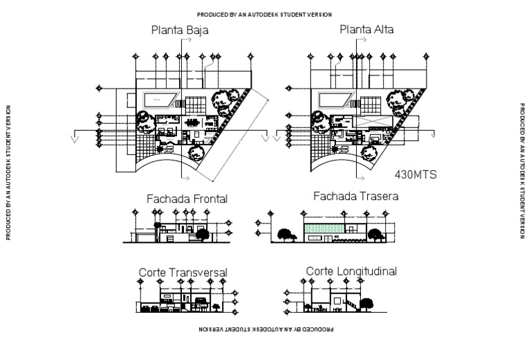 Plantas Y Cortes 0 1 AzuCB PDF