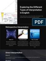 Exploring The Different Types of Interpretation in English