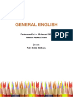 General English 9 - Present Perfect Tense