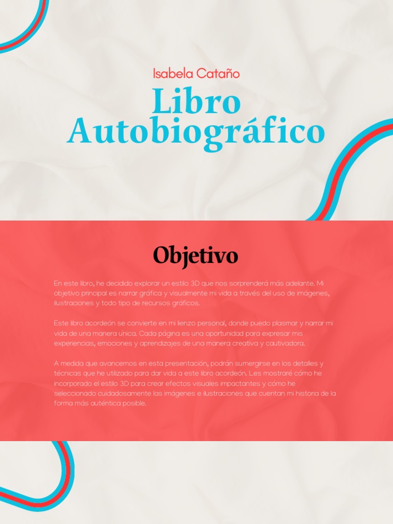 Libro Autobiográfico | PDF | Imagen | Diseño