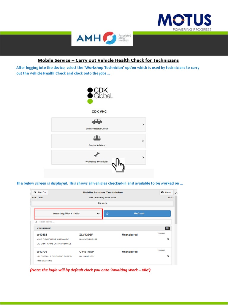 Vehicle Health Check Procedure Guide | PDF | Computing