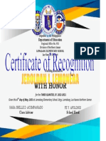 Sample Certificate