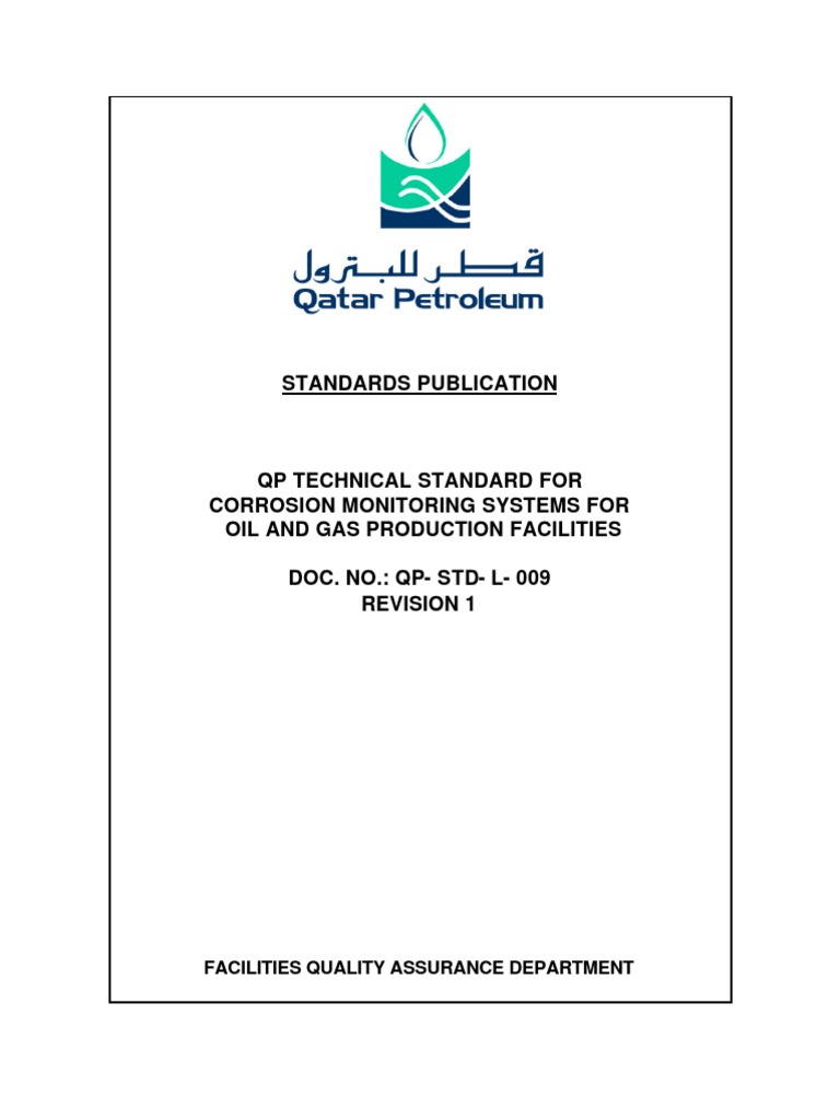 QP STD L 009 R1 TechSpecfor Corrosion Monitoring System | PDF ...