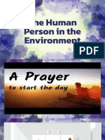 The Human Person in The Environment