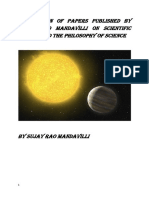 Sujay Rao Mandavilli Compilation of Published Papers On The Philosophy of Science