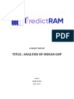 Analysis of Indian GDP. 