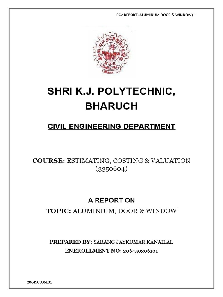 Aluminium Door and Window Report | PDF