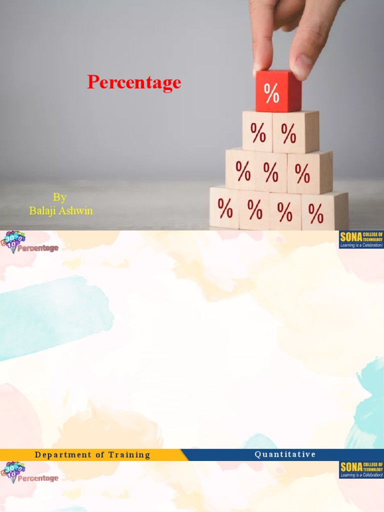 Percentage Problems Solving | PDF
