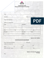 MDP Nomination Form