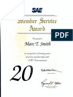 Marc T Smith - SAE 20 year certificate from 2007 (2)