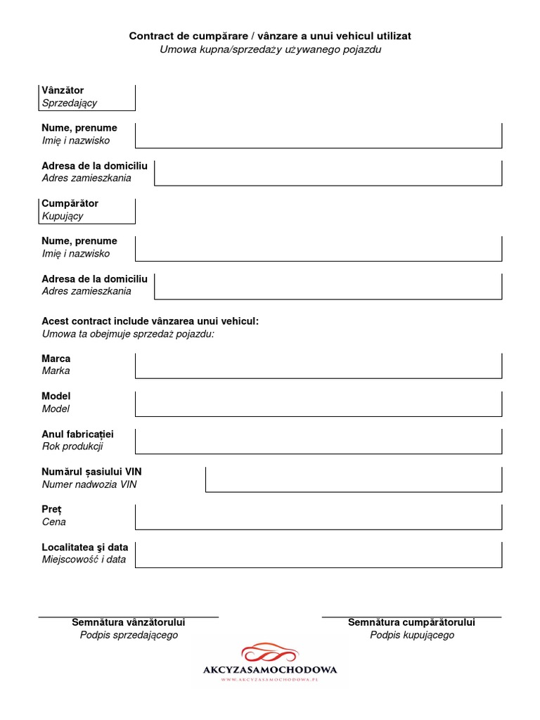 Contract Bilingv Polonia | PDF