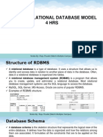 Unit III - Relational Database Model