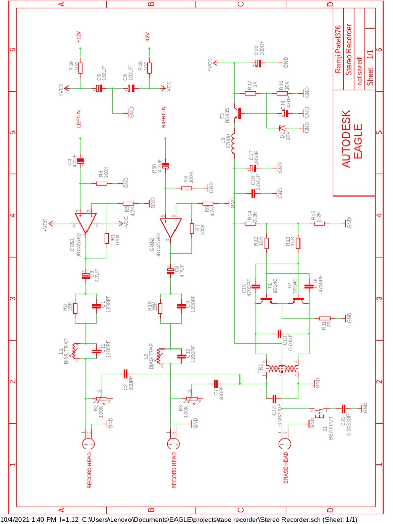 Stereo AC Bias Tape Recorder PDF
