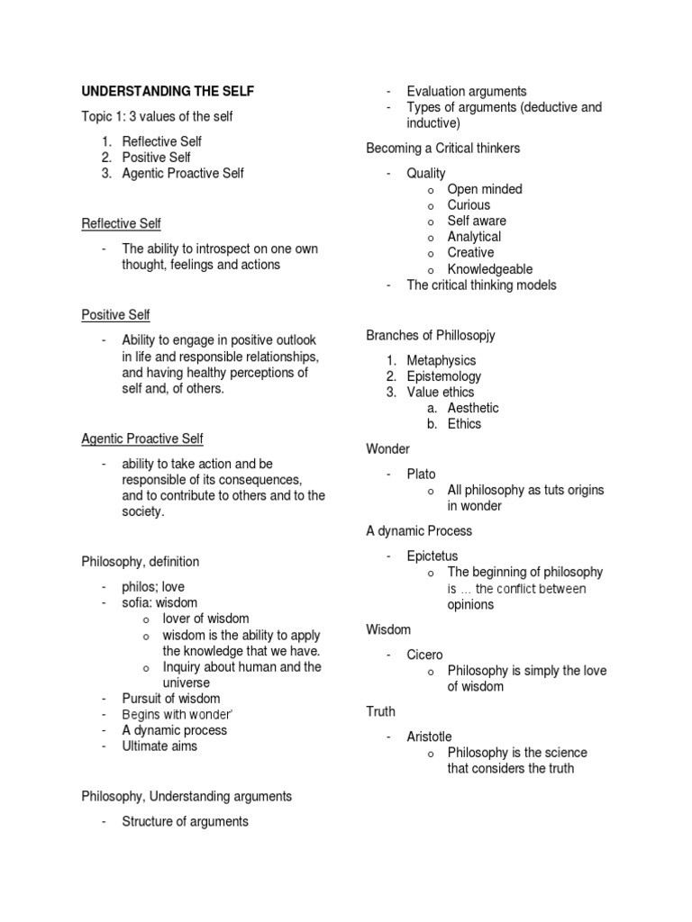 Understanding The Self | PDF