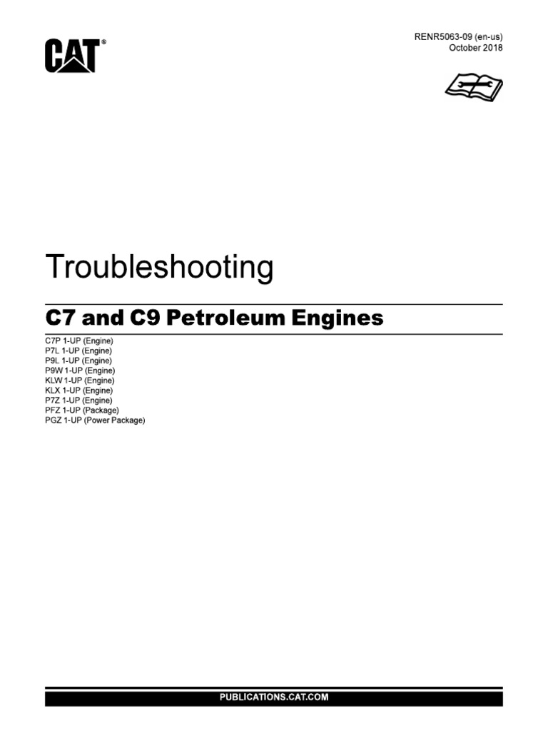 C9 Troubleshooting RENR5063-9 - 9909943925 - 01 - 4813819 - 01 | PDF