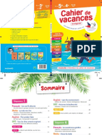 Cahier de Vacances 2022, De La 5e Vers La 4e Magnard - 9782210770409