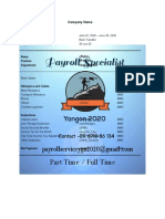 Payslip Format